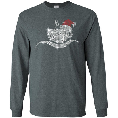 Coffee Glass Christmas Gift Drinking Lovers Shirt Dark Heather
