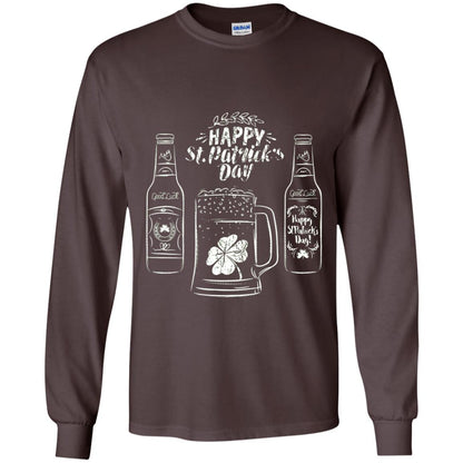 Happy St. Patrick_s Day Drinking Beer St Patrick_s Day T-shirt Dark Chocolate