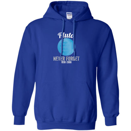 Science T-shirt Pluto Never Forget T-shirt Royal