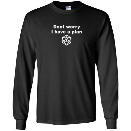 Gamer T-shirt Don_t Worry I Have A Plan Black