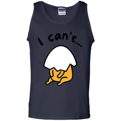 Film T-shirt Gudetama Lazy Egg I Can't Navy