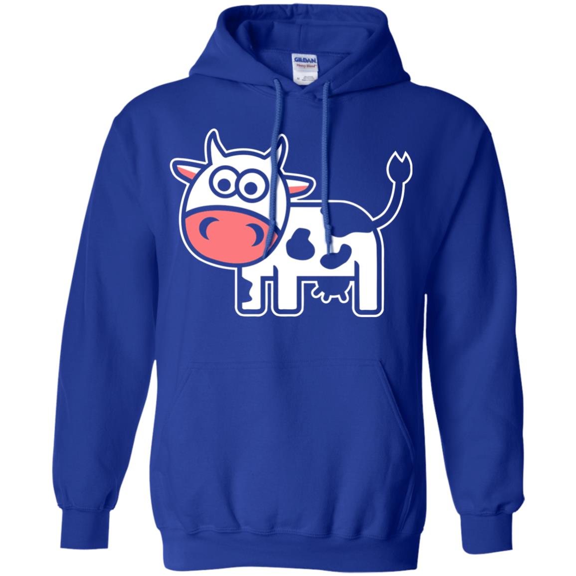 Cute Comic Cow Lover T-shirt Royal