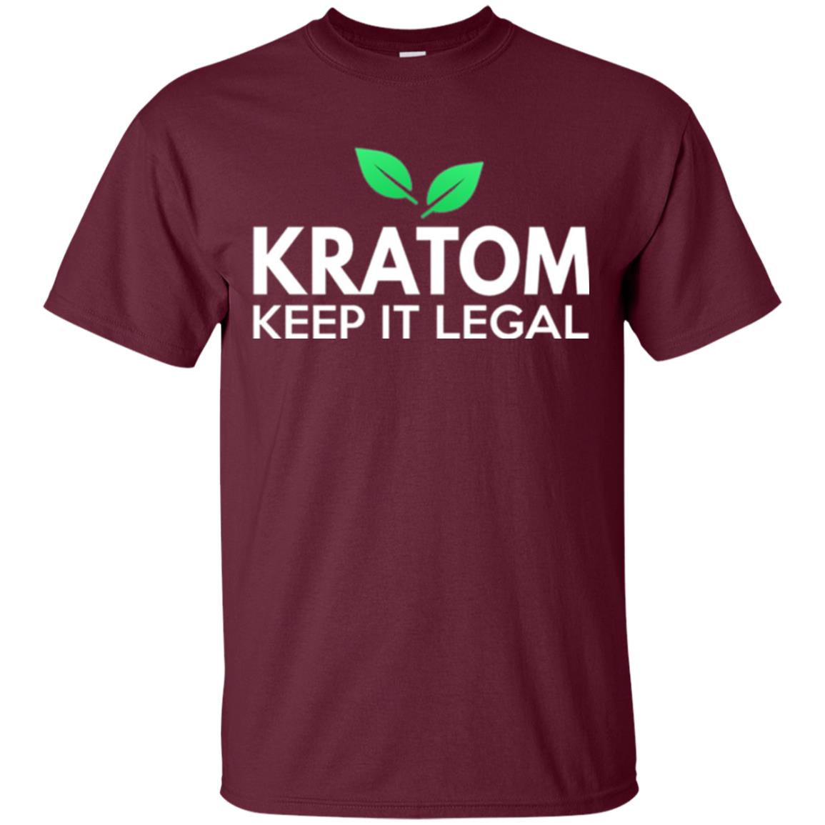 Kratom Keep It Legal T-shirt Maroon