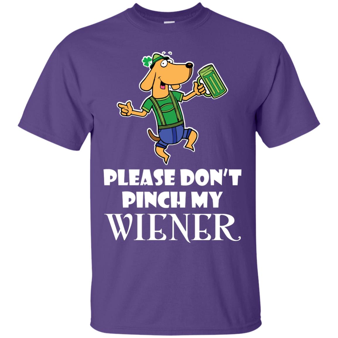 Please Don’t Pinch My Wiener Dog Lover Gift Shirt Purple