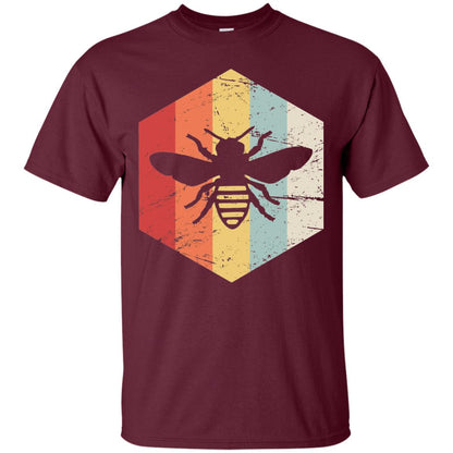 Retro Beekeeper T-shirt Maroon