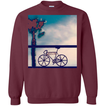 Biking In Austin T-shirt Maroon