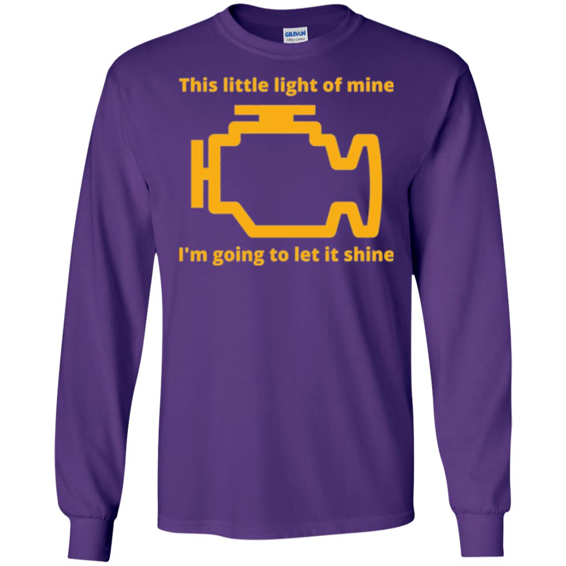 This Little Light Of Mine - Check Engine Light T-shirt Purple