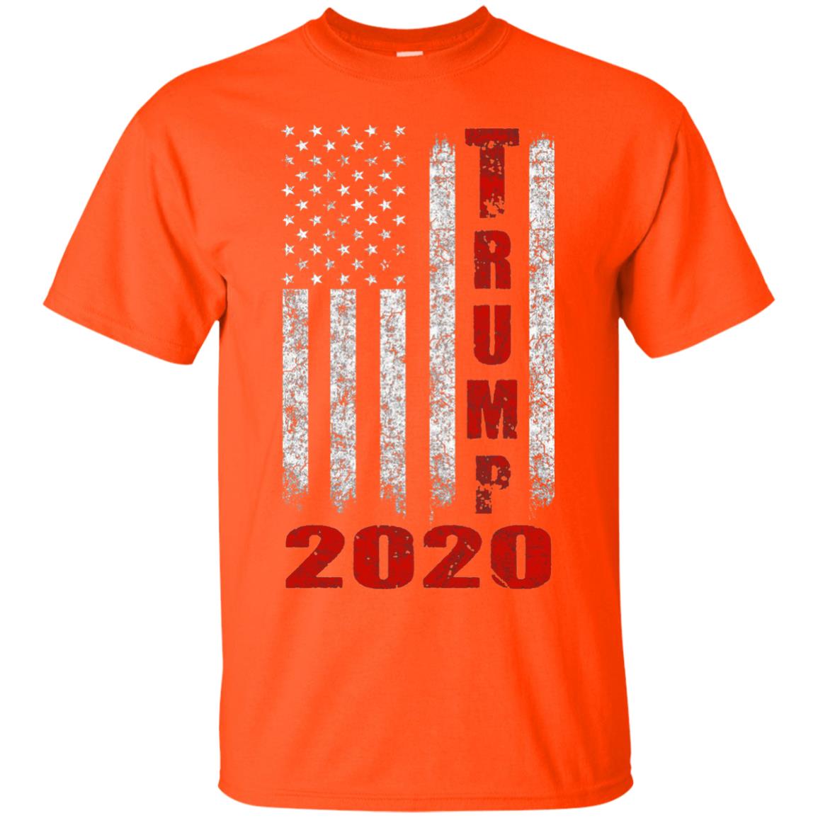 American Flag Vintage Design Trump 2020 T-shirt Orange