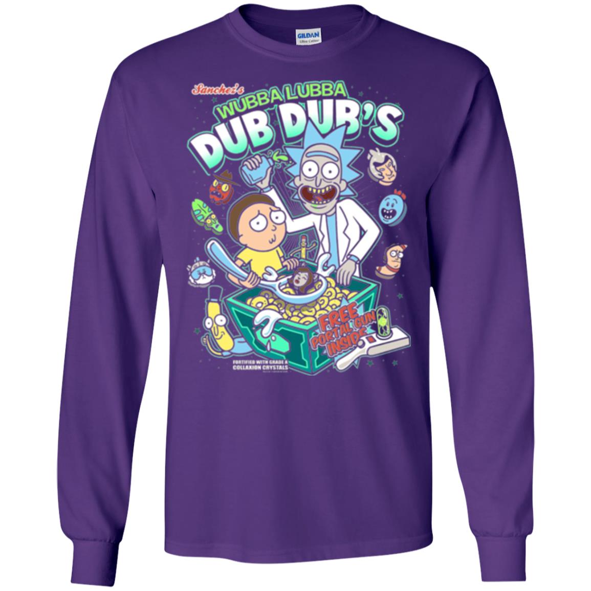 Movie T-shirt Wubba Luba Dub Dub_s Cereal Purple