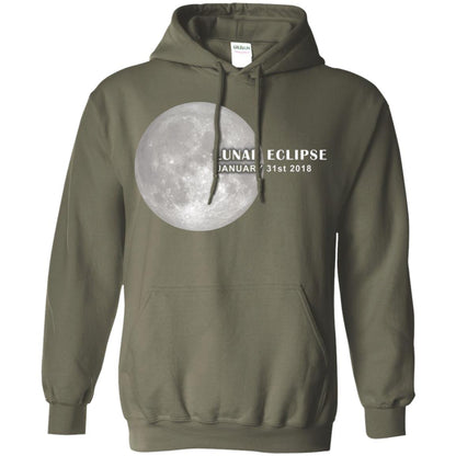 Eclipse January 31st 2018 Total Lunar Eclipse Shirts Military Green
