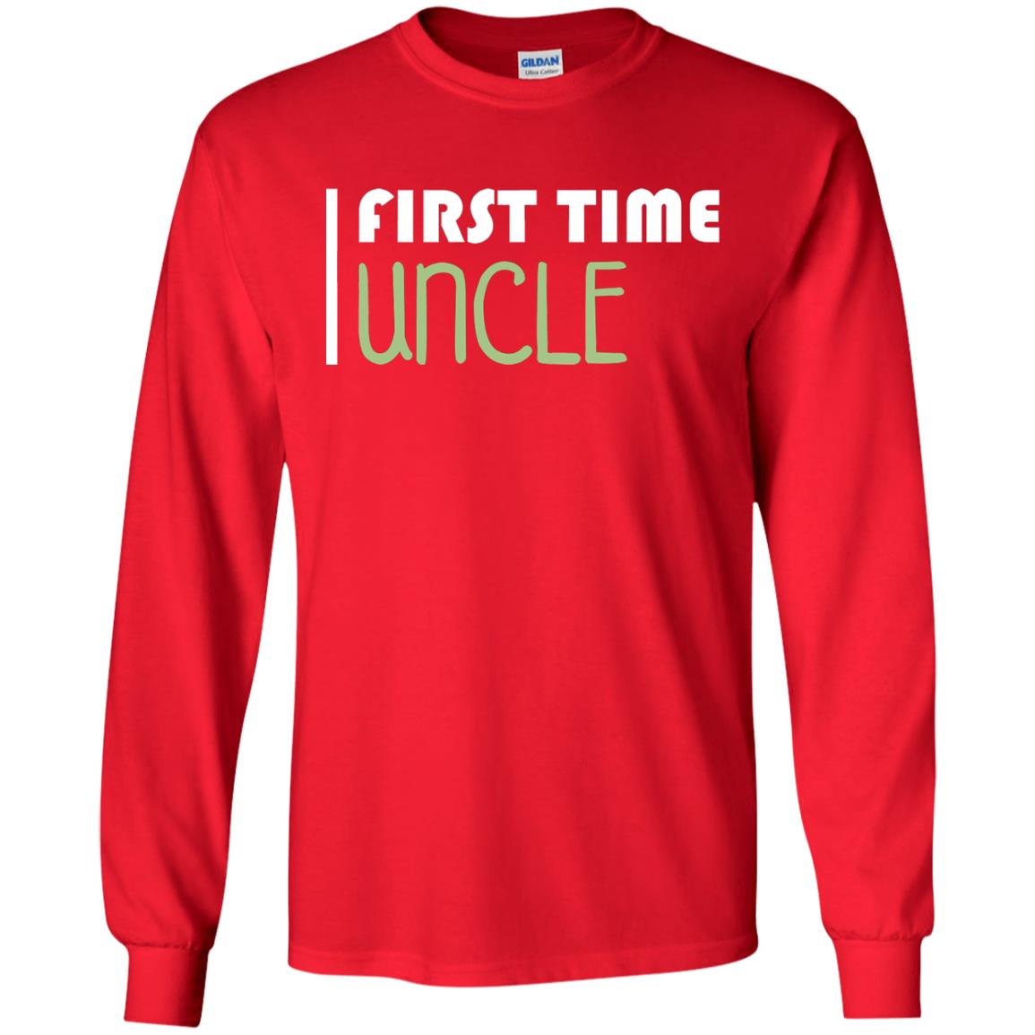 First Time Uncle New Uncle Shirt Red