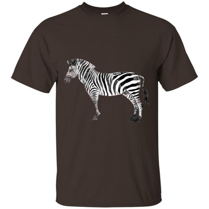 Awesome Zebra T-shirt Dark Chocolate