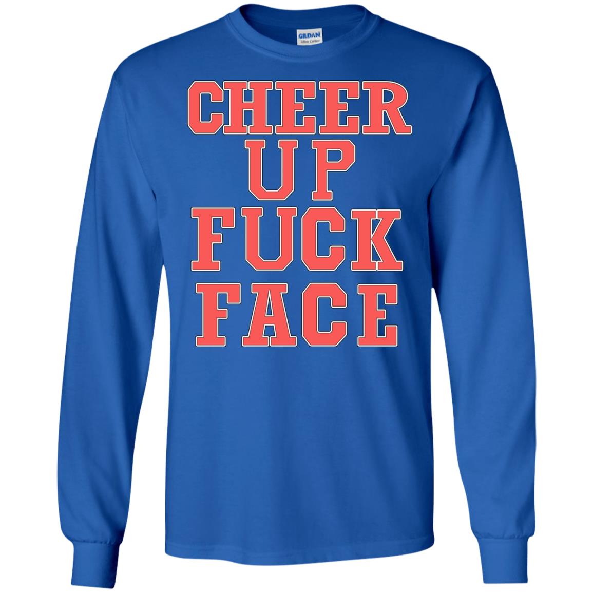 Cheer Up Face Shirt Royal
