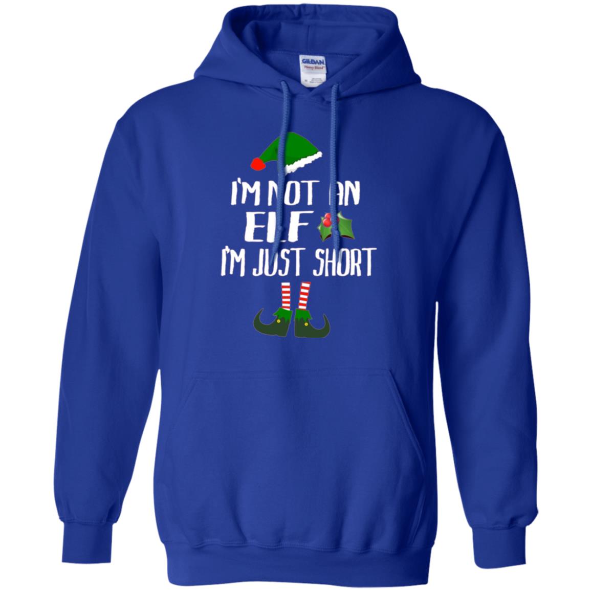 Funny Christmas T-shirt I_m Not An Elf I_m Just Short Royal