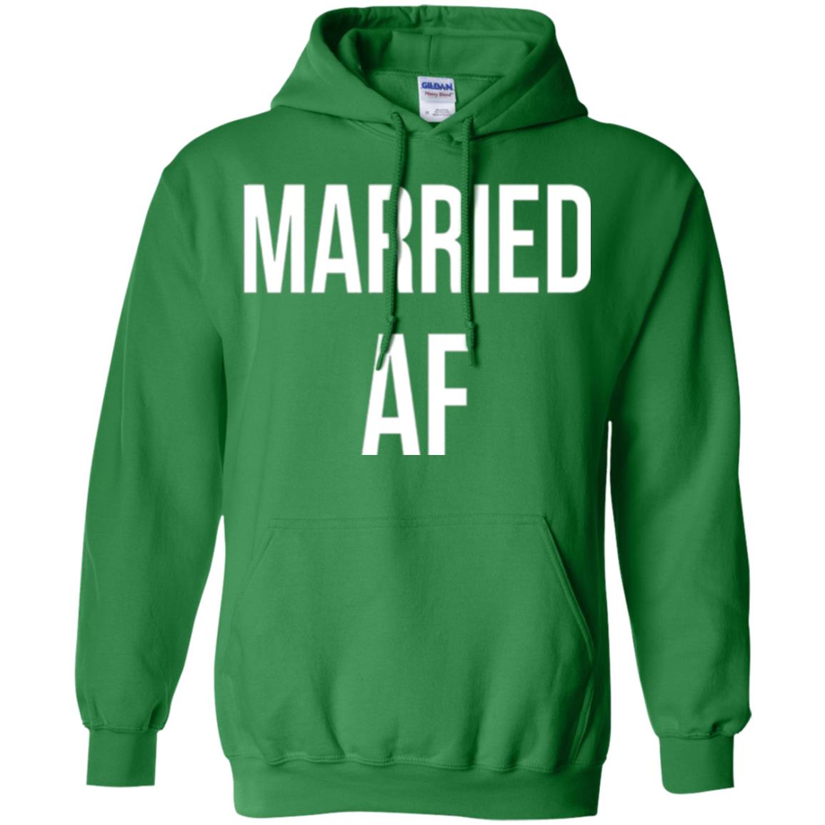 Married Af Funny T-shirt Irish Green