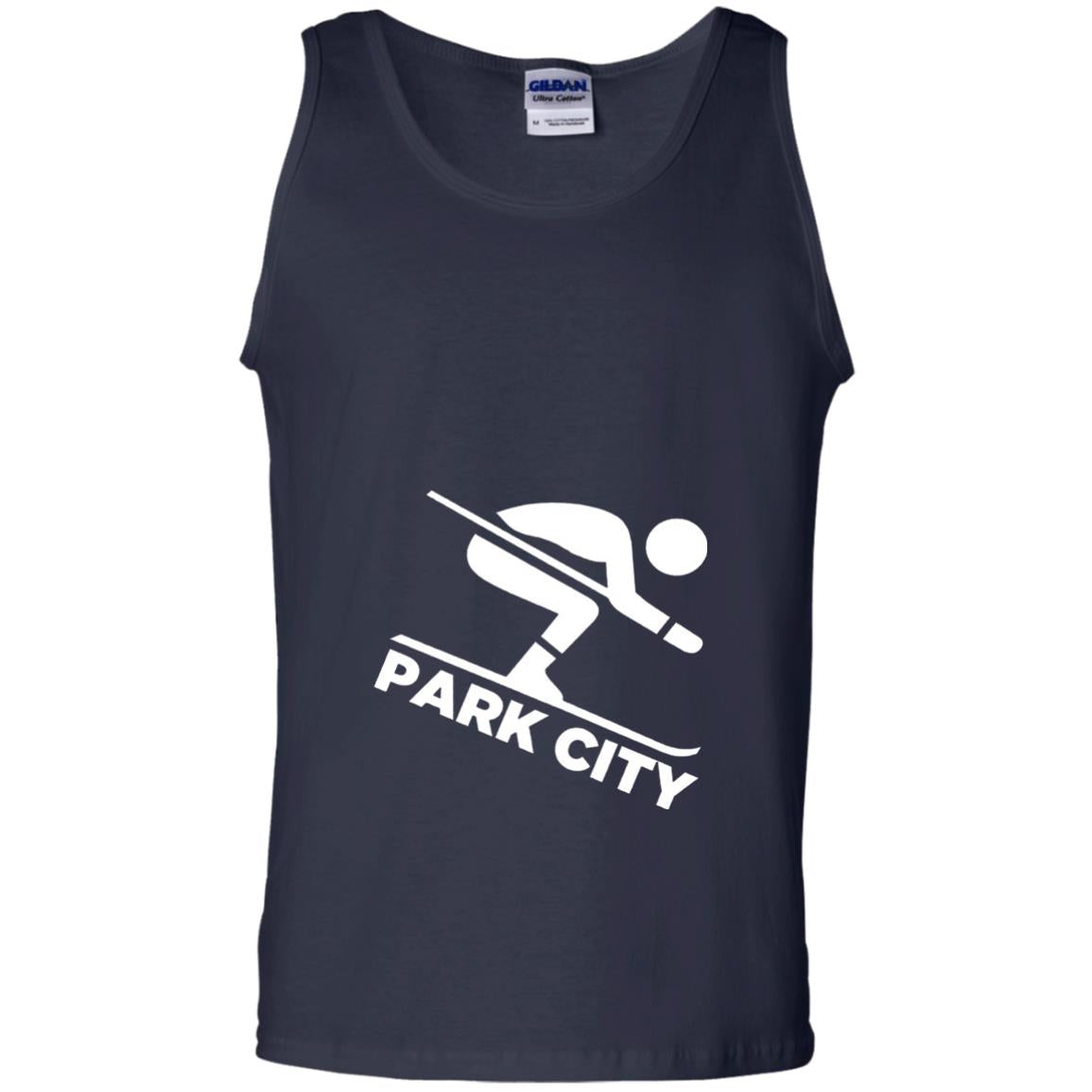 Downhill Skiing T-shirt Park City Utah Navy