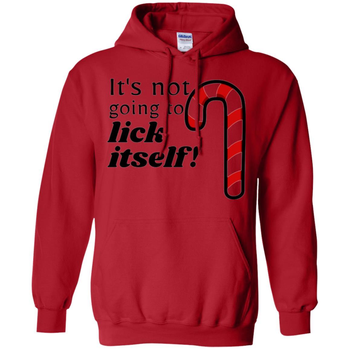 Christmas T-shirt It_s Not Going To Lick Itself Red