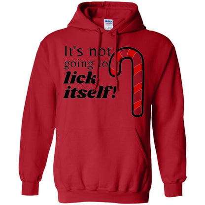 Christmas T-shirt It_s Not Going To Lick Itself Red