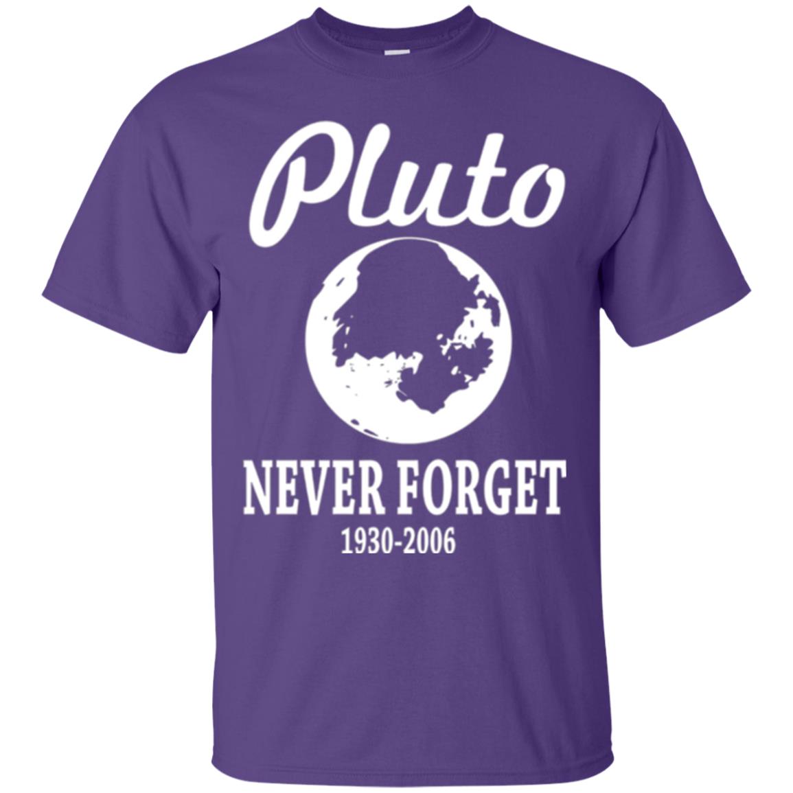Pluto Never Forget T-shirt Purple