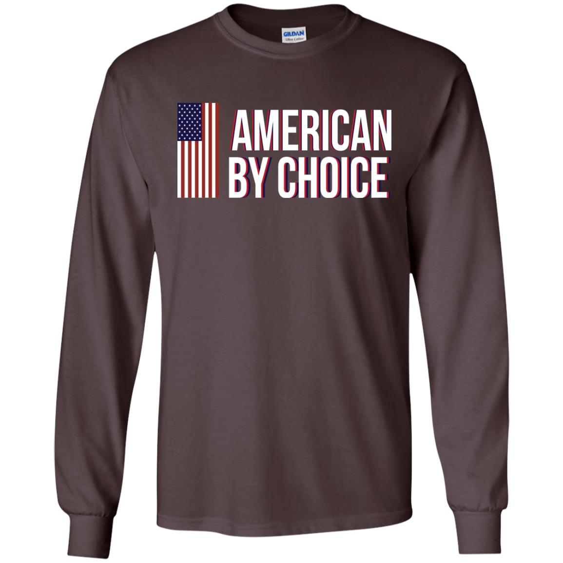 Flag Of American By Choice T-shirt Dark Chocolate
