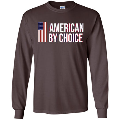 Flag Of American By Choice T-shirt Dark Chocolate