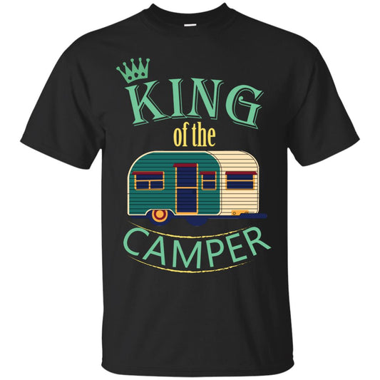King Of The Camper Camping Lover Shirt Black