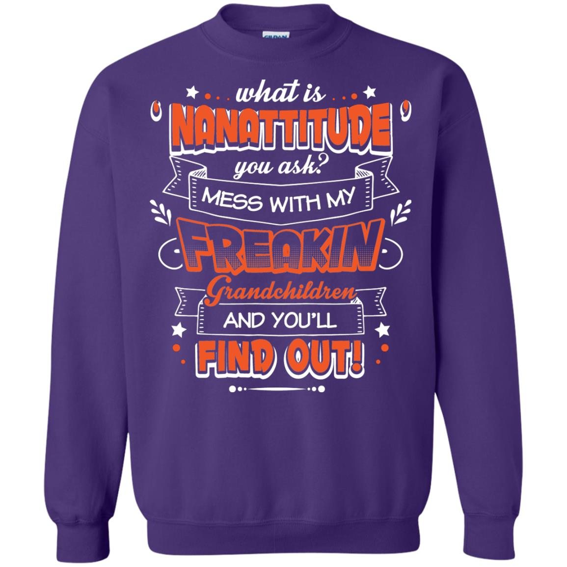 What Is Nanattitude You Ask Mess With My Grandchildren And You Will Find Out Purple