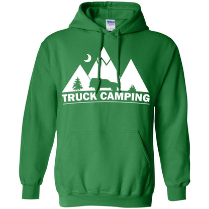Truck Camping Night Landscape And Adventures T-shirt Irish Green