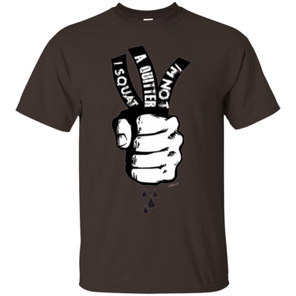 Fitnoquit T-shirt Im Not A Quitter Im Squat Gym Dark Chocolate