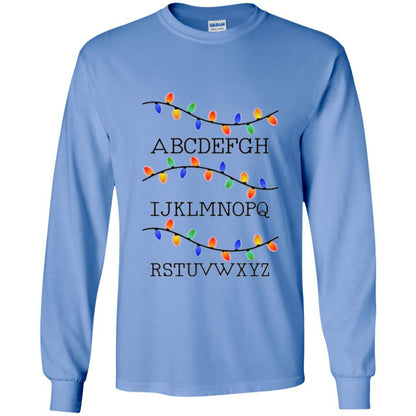 Alphabet Christmas Fairy Lights Carolina Blue