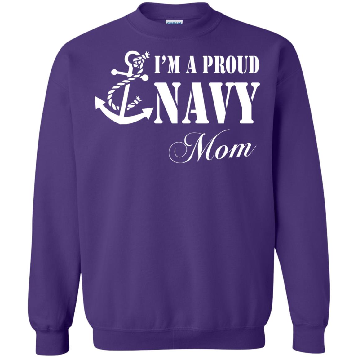 Pride Military Mother Shirt Im A Proud U.s. Navy Mom Purple