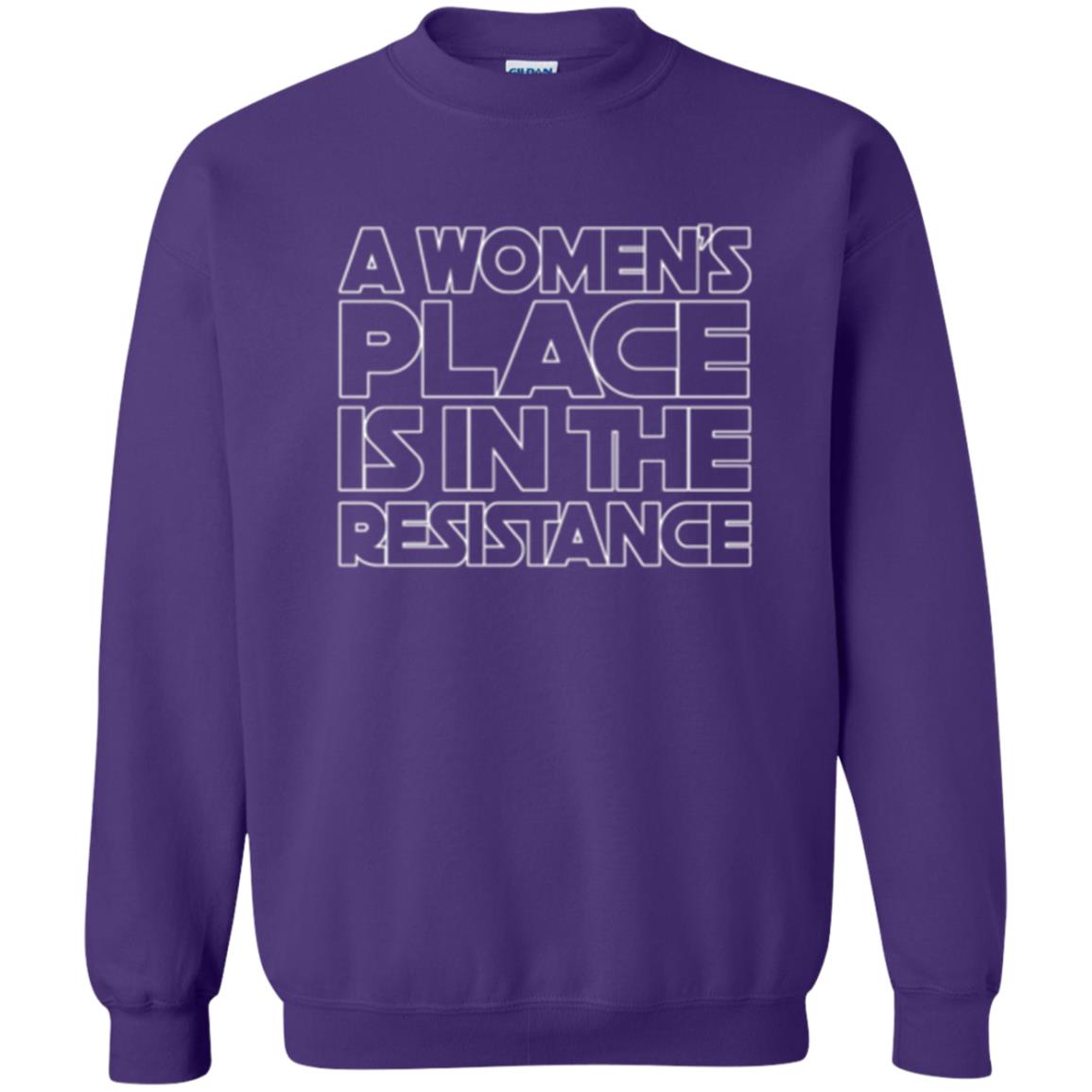 Women_s Resistance T-shirt A Women_s Place Is In The Resistance Purple