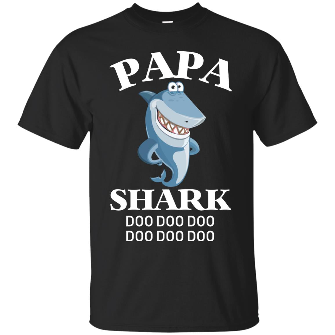 Papa Shark Family Shark Shirt Black