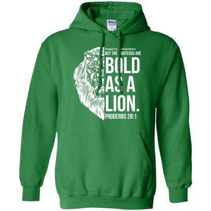 Christian T-shirt Bold As A Lion T-shirt Irish Green