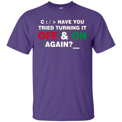 Programmer Have You Tried Turning It Off And On Again Purple