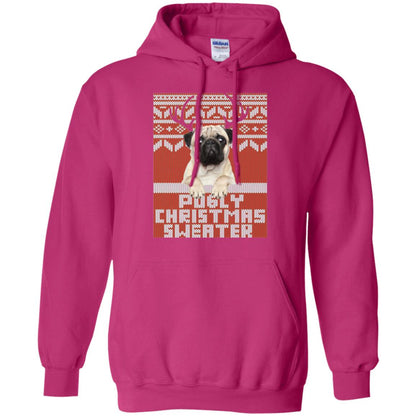 Dog Lovers T-shirt Pugly Christmas Sweater Heliconia