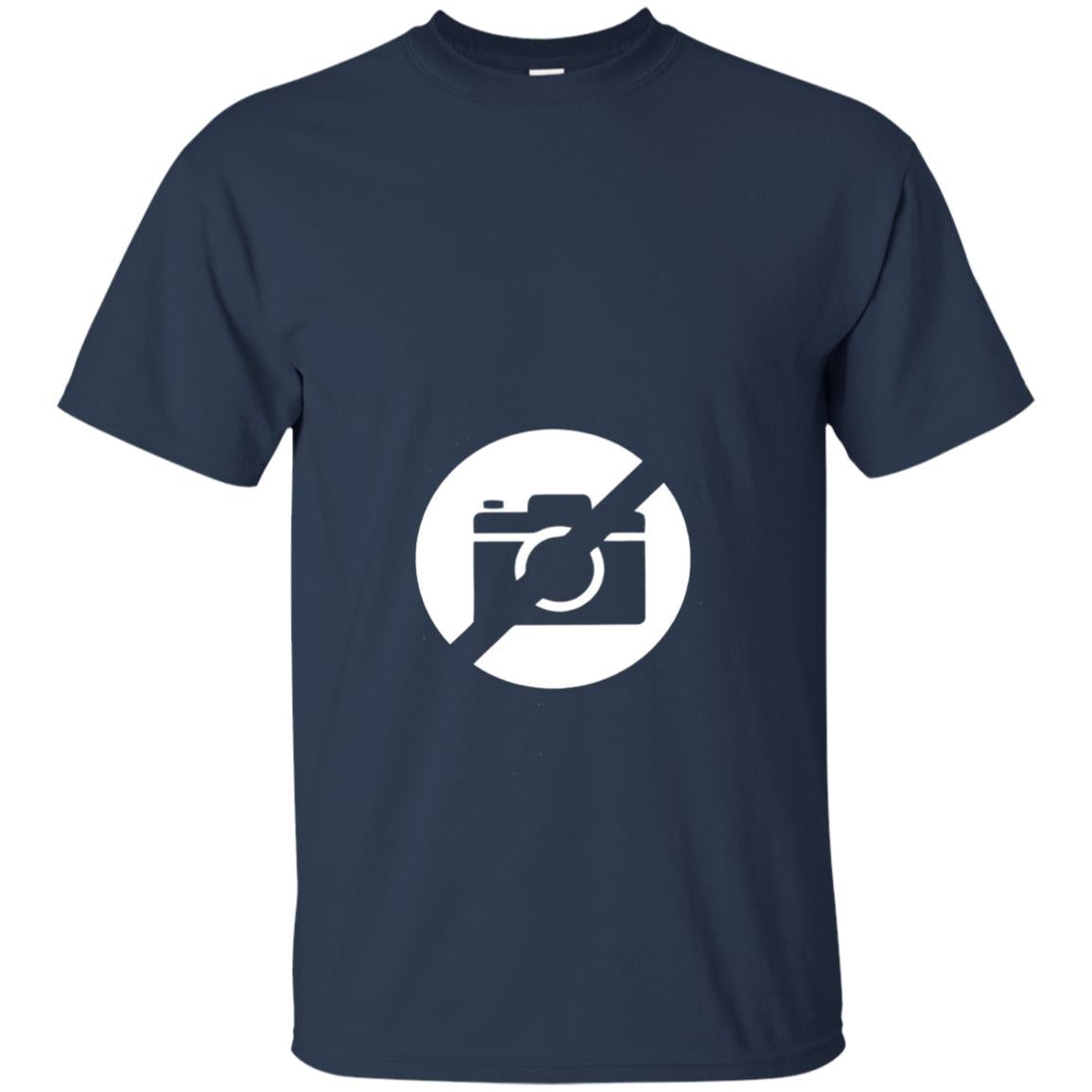 Just No Pictures Image T-shirt Navy