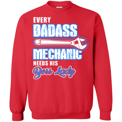 Every Badass Mechanic Needs His Boss Lady Shirt Red