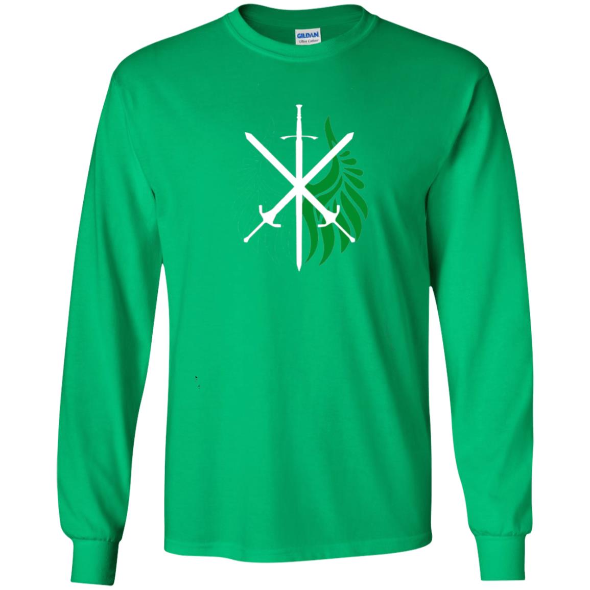 Battle Wings Of Medieval Victory T-shirt Irish Green