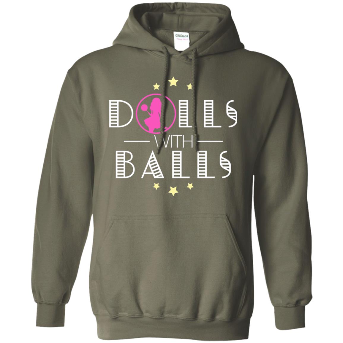 Bowling Lover T-shirt Dolls With Balls T-shirt Military Green