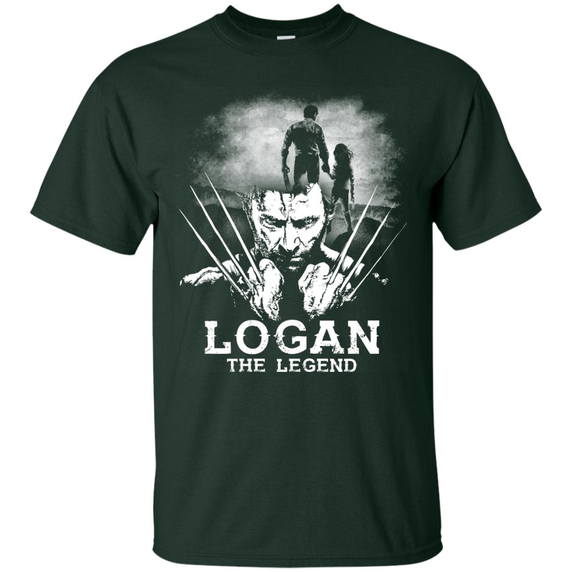 Logan The Legend Wolverine Fan T-shirt Forest