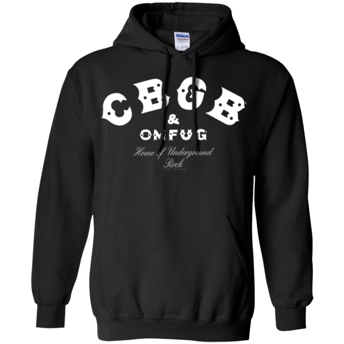Music T-shirt Cbgb And Omfug Home Of Underground Rock Black