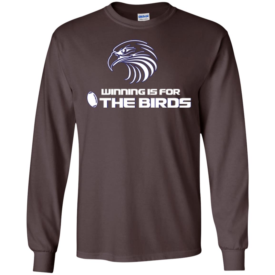 Football T-shirt Winning Is For The Birds Dark Chocolate