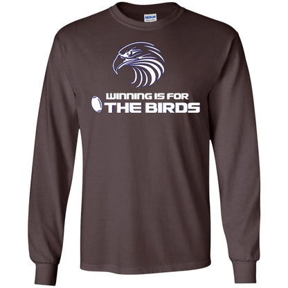 Football T-shirt Winning Is For The Birds Dark Chocolate