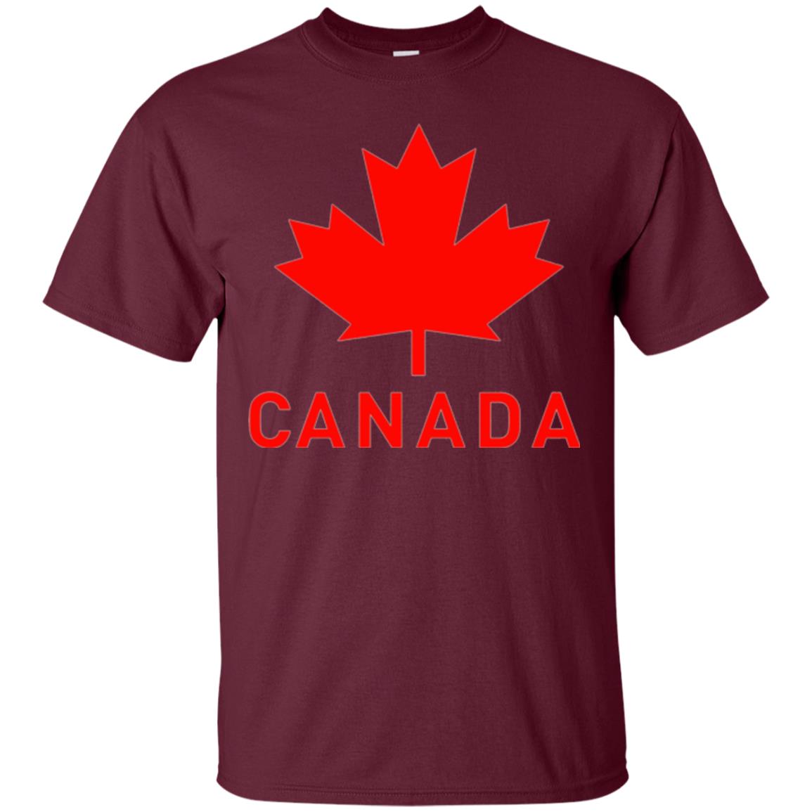 Canada Flag T-shirt Vintage Canada Flag Eh Team Maroon