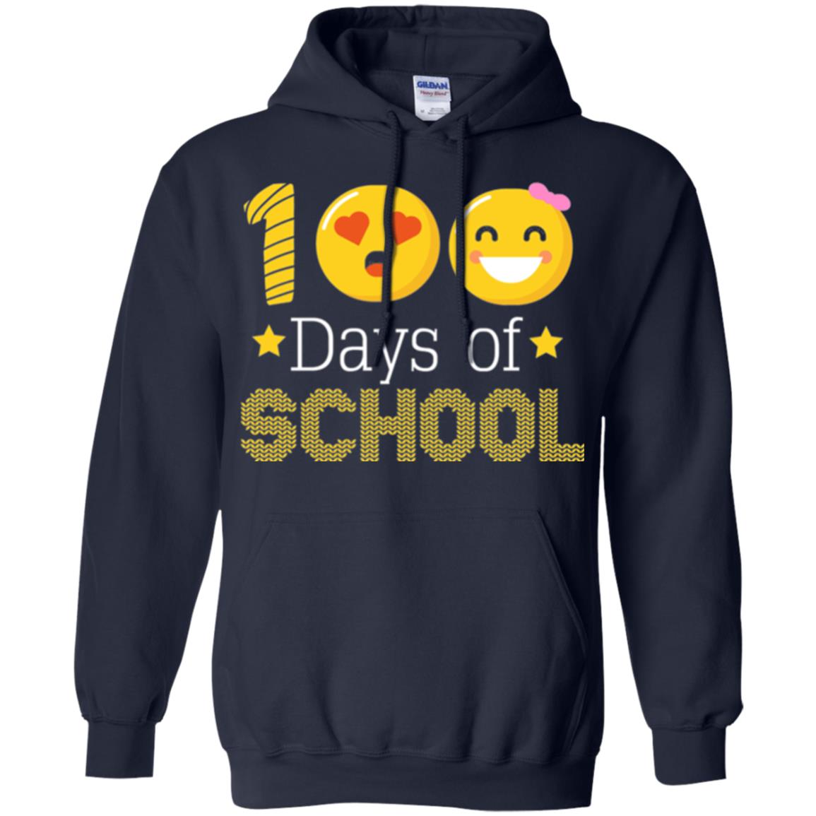 Teacher T-shirt 100 Days Of School T-shirt Navy