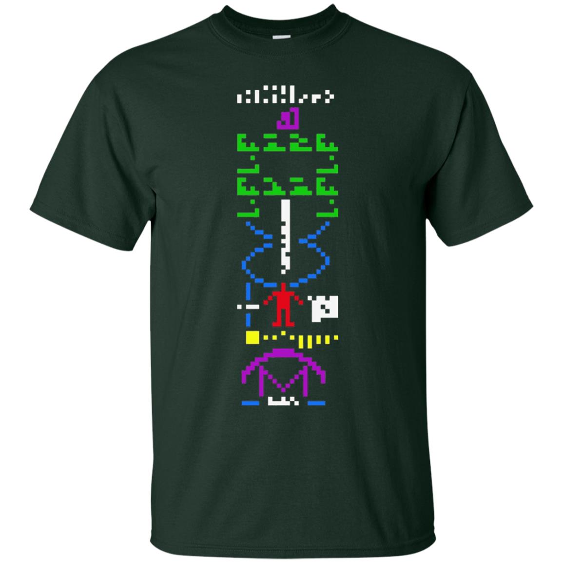 Astronomer T-shirt 1974 Arecibo Message Cool Space Exploration Forest Green