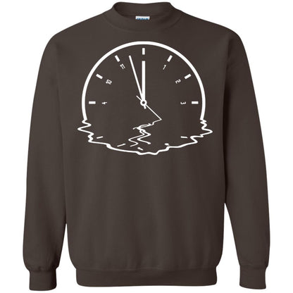 Alzheimer's & Dementia Awareness Funny Clock Gift Shirt Dark Chocolate