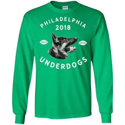 Dog Lover T-shirt Philly Philadelphia Underdogs 2018 Game Day Irish Green