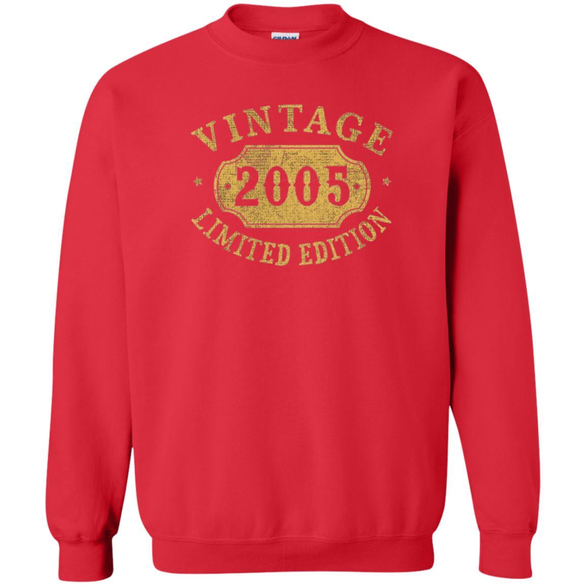 Brithday T-shirt Vintage 2005 Limited Edition Red